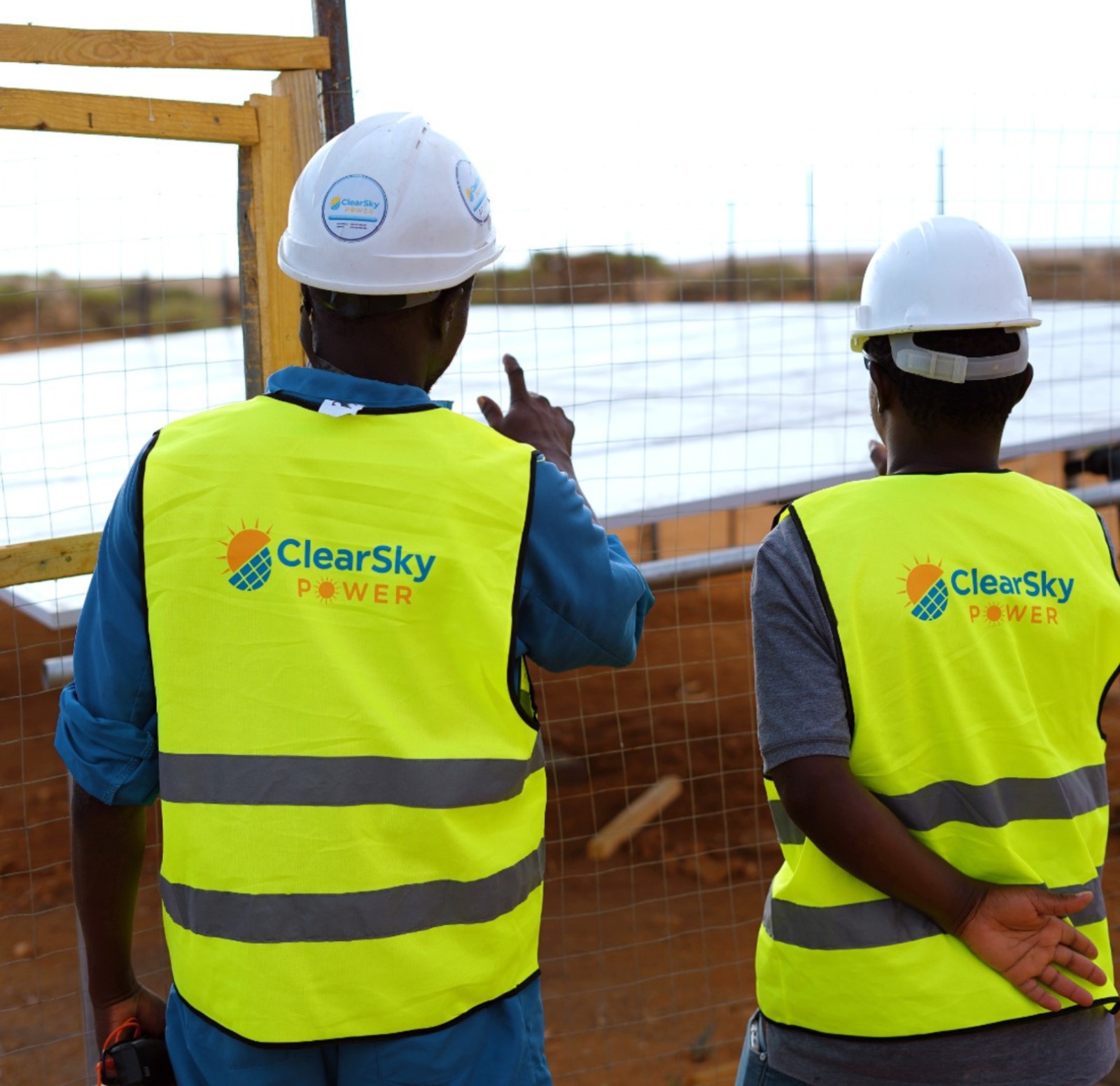 ClearSky Power engineers working on solar project