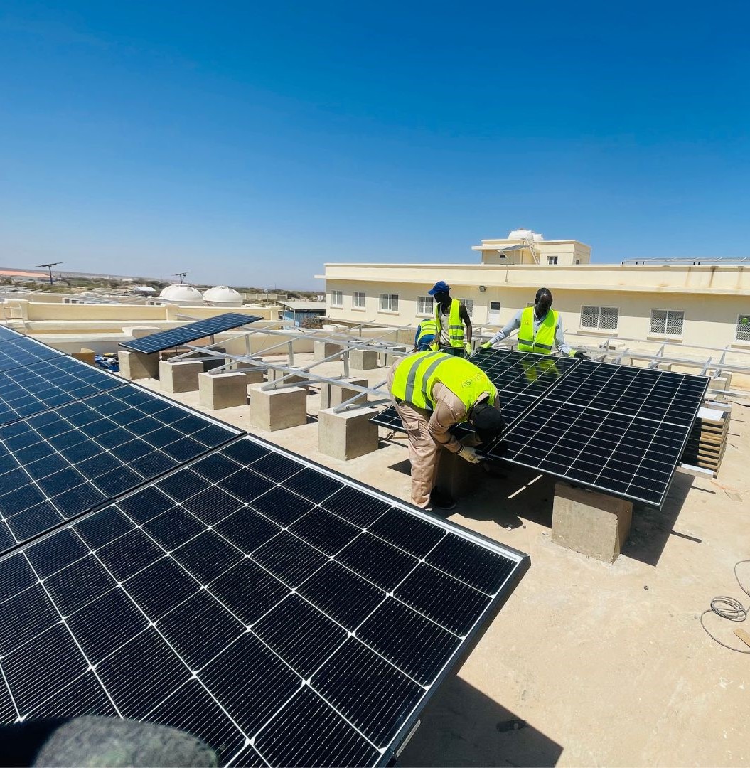 Solar panels at UNICEF facility, Hargeisa